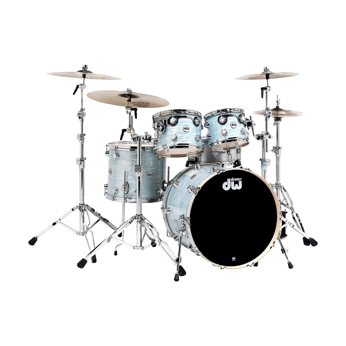 DW Collector's Series 12/14/16/22 4pc. Maple Drum Kit Pale Blue Oyster Drums and Percussion / Acoustic Drums / Full Acoustic Kits
