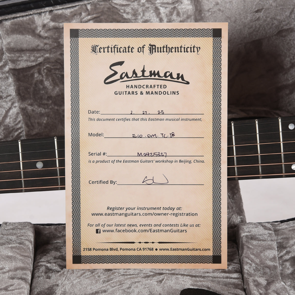 Eastman E10OM Thermo-Cure Orchestra Model Adirondack Spruce/Mahogany Truetone Gloss Sunburst Acoustic Guitars / OM and Auditorium