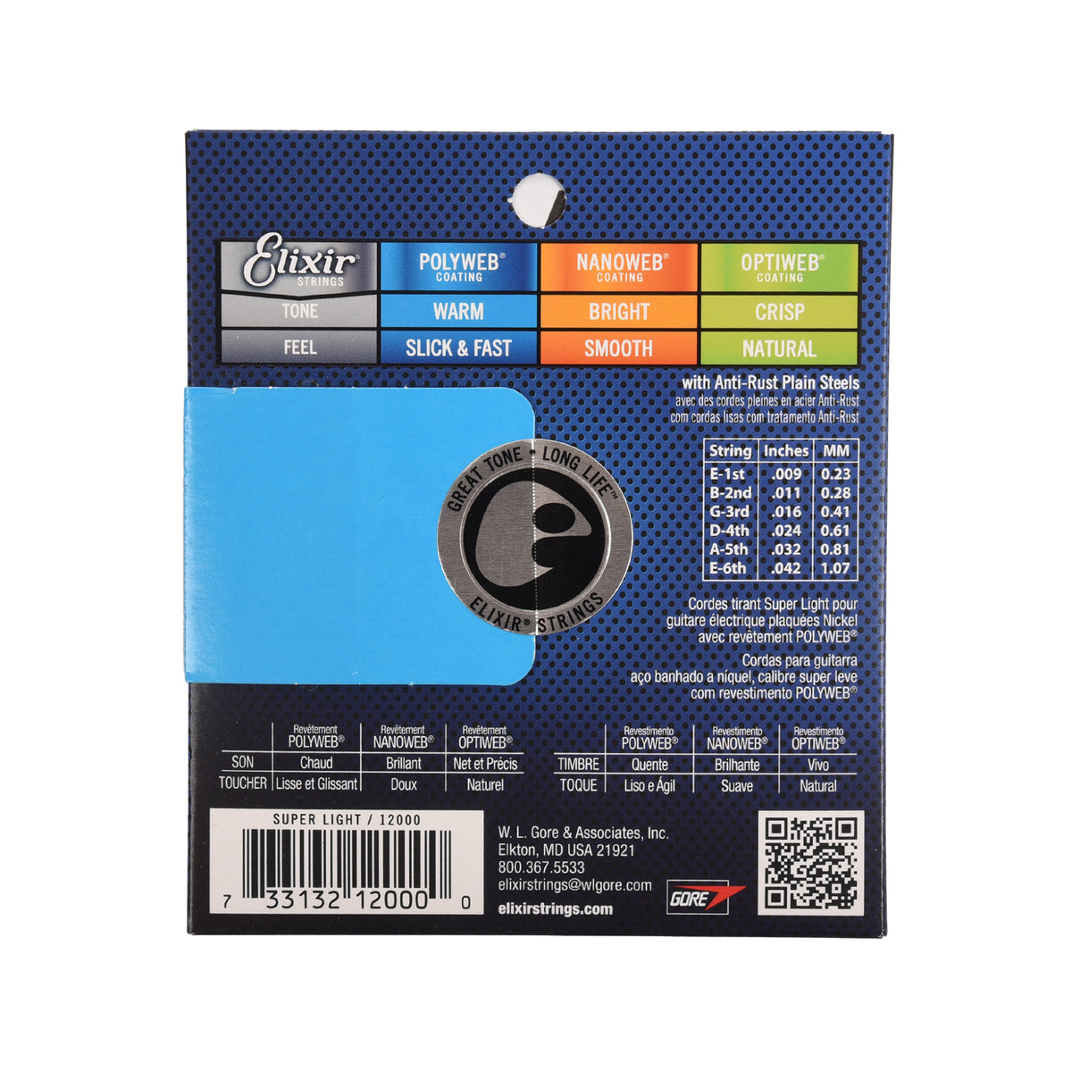 Elixir Super Light Polyweb Electric Guitar Strings Accessories / Strings / Guitar Strings
