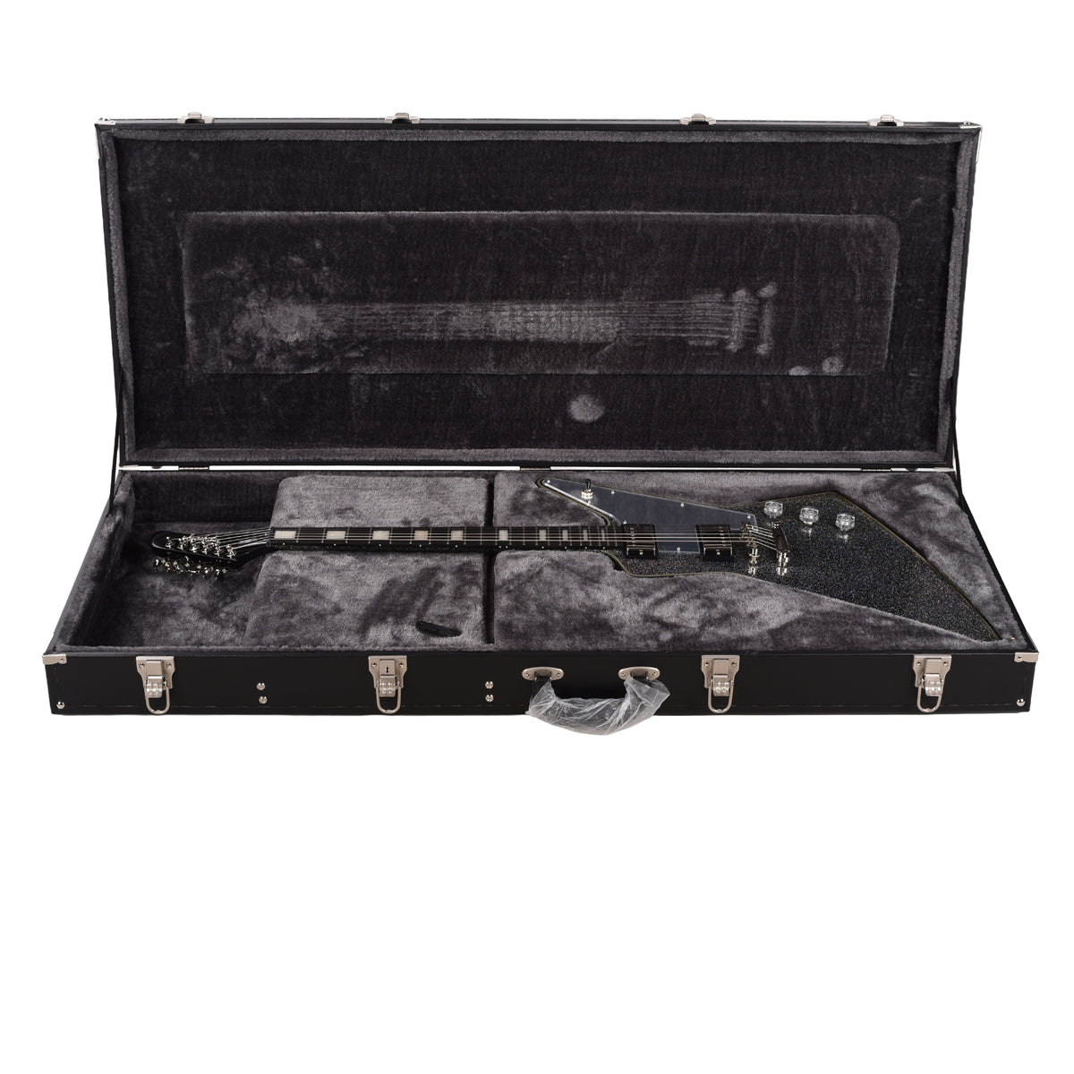 Epiphone Artist Lzzy Hale Explorer Custom Black Diamond Holographic Sparkle Electric Guitars