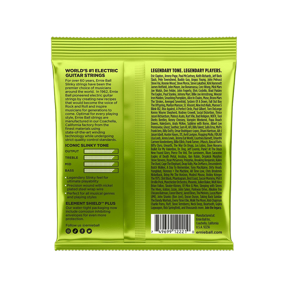 Ernie Ball Regular Slinky Electric Guitar Strings 10-46 Accessories / Strings / Guitar Strings