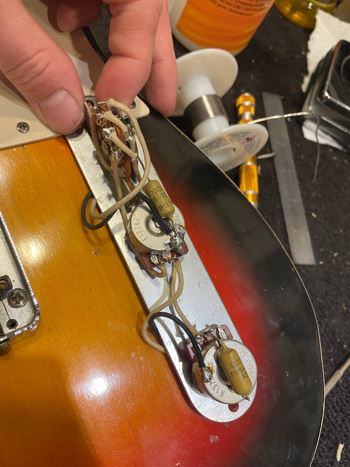 Fender Custom Esquire Sunburst Refin 1961 Electric Guitars