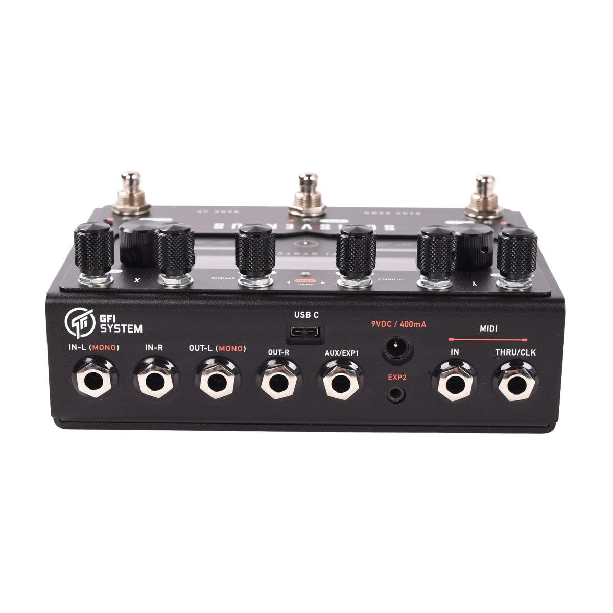 GFI System Solis Ventus Dual Engine Delay/Reverb Pedal Black Effect Pedals
