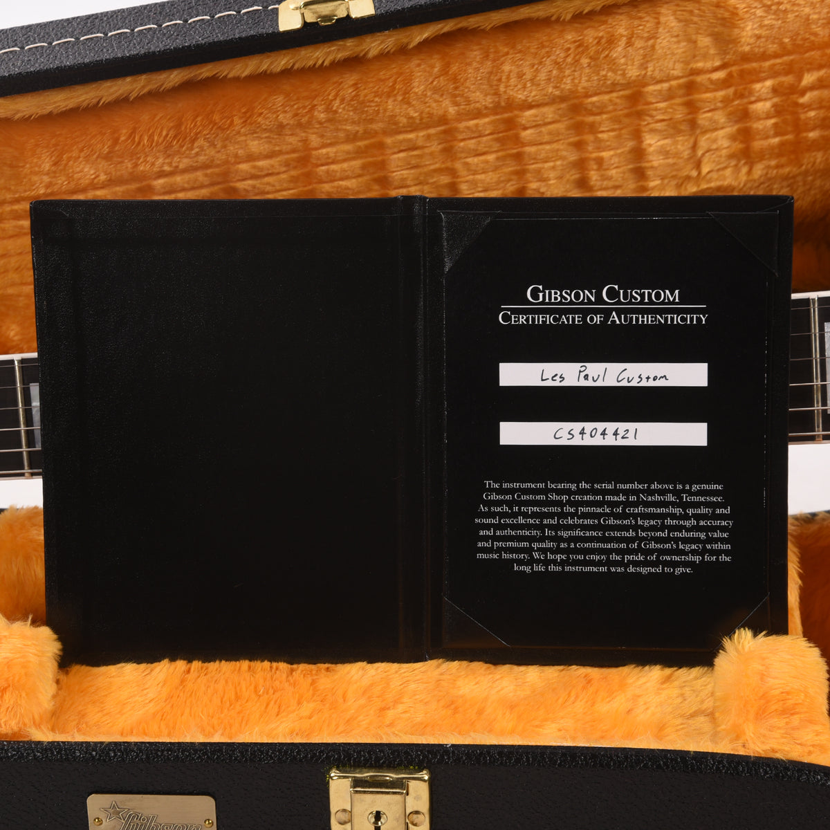 Gibson Custom Shop Les Paul Custom Ebony Gloss Electric Guitars / Solid Body