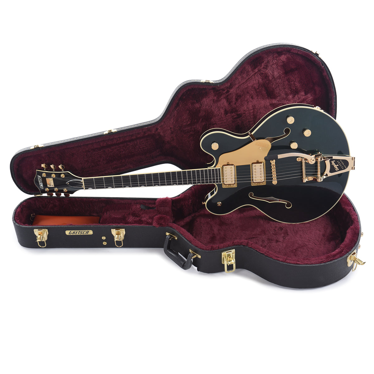 Gretsch Broadkaster LX Center Block with String-Thru Bigsby and Gold Hardware Cadillac Green Electric Guitars / Semi-Hollow