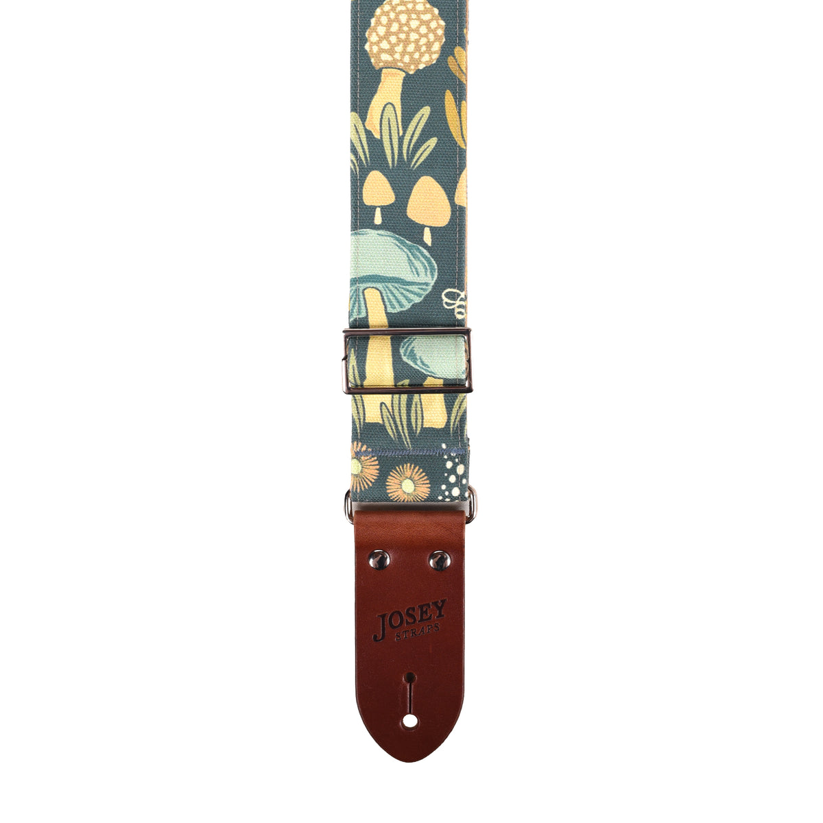 Josey Fungus Amungus 2" Guitar Strap w/Saddle Ends and Cotton Backing Straps