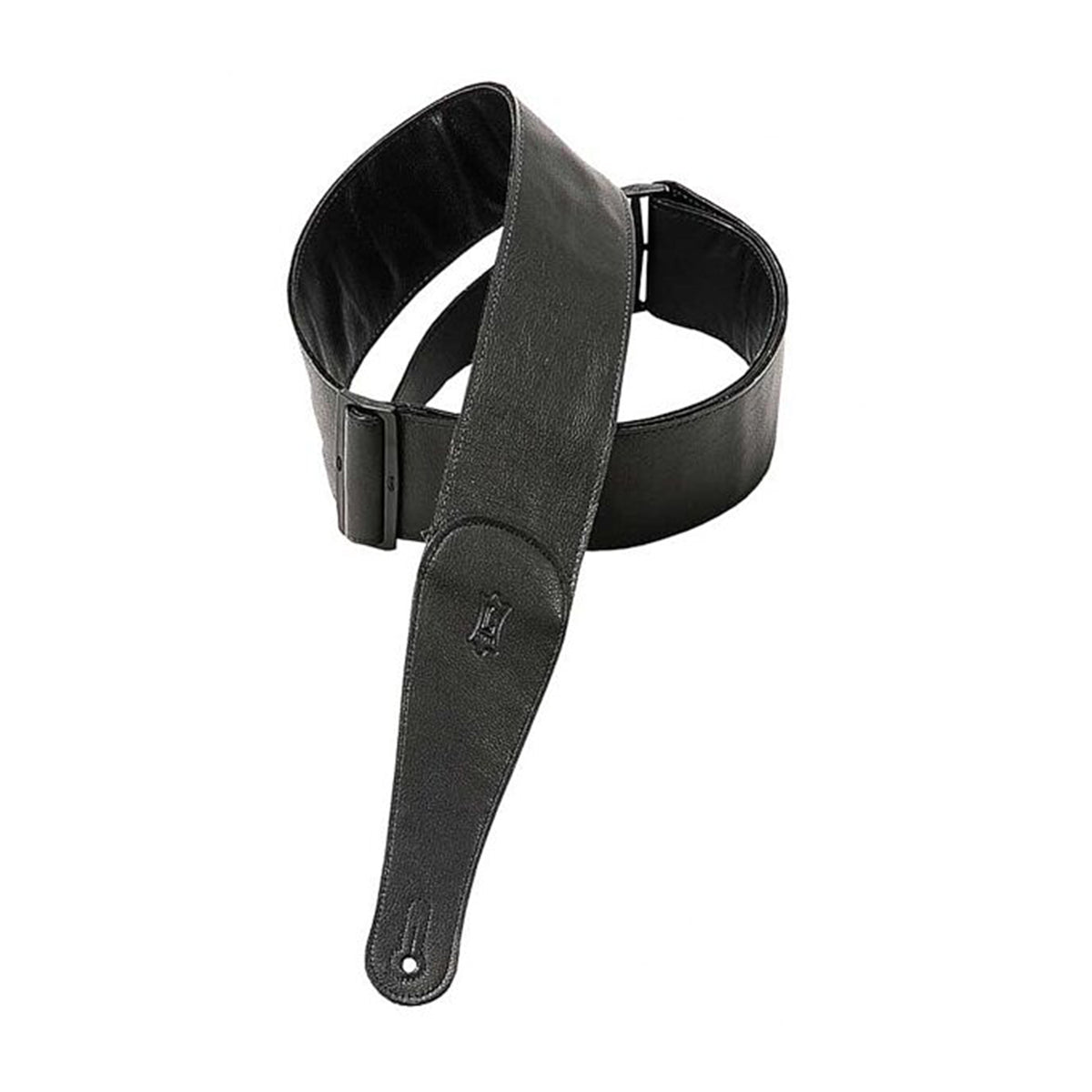 Levy's 3" Garment Leather Guitar Strap Black Straps