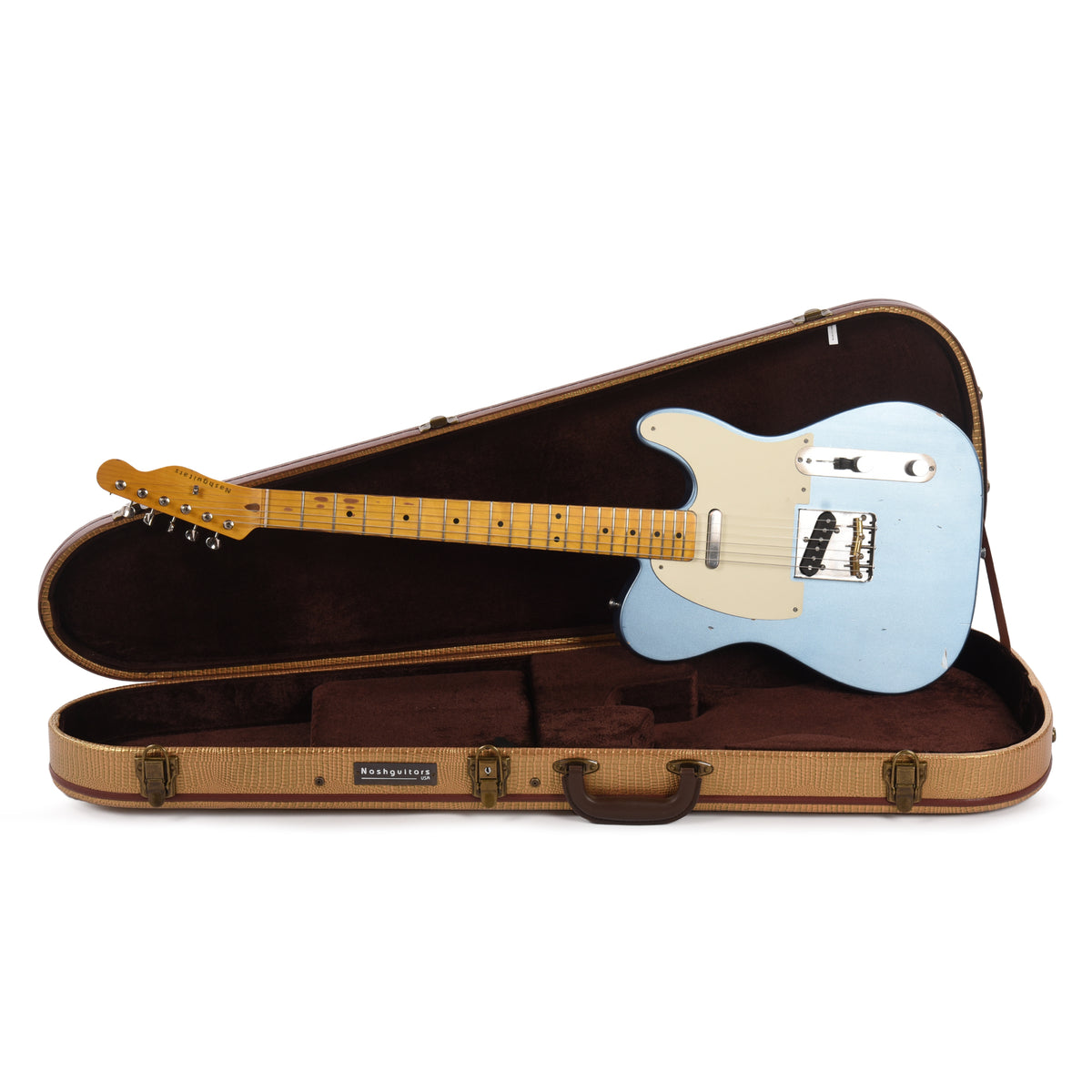 Nash T-63 Ice Blue Metallic Light Relic Electric Guitars / Solid Body
