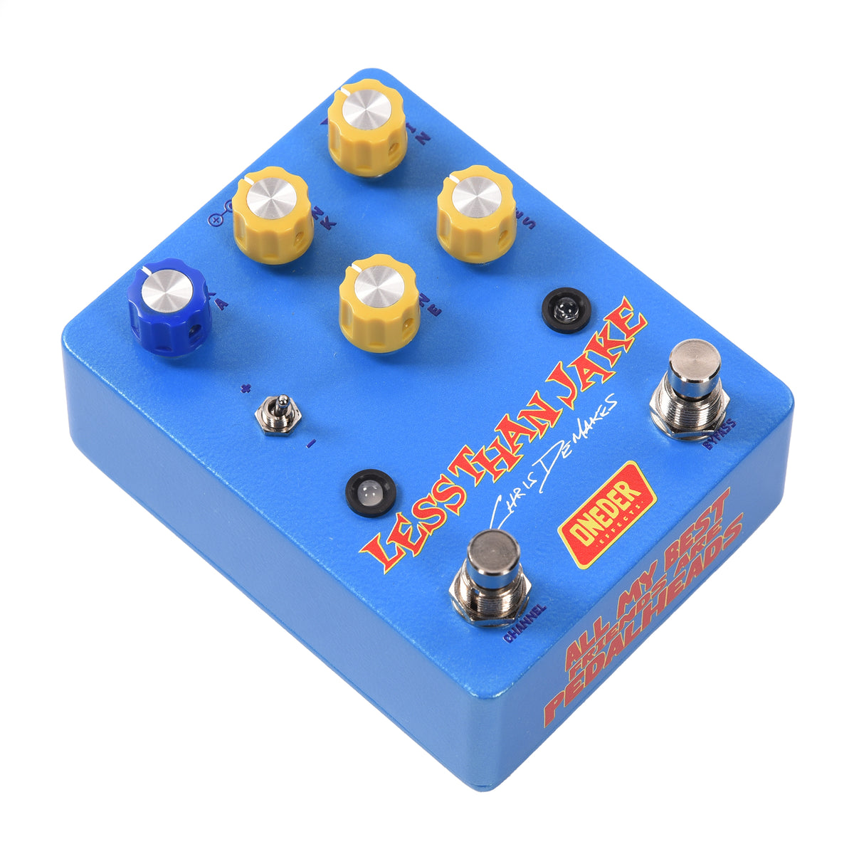 Oneder Effects Less Than Jake Signature Pedal Effects and Pedals / Overdrive and Boost