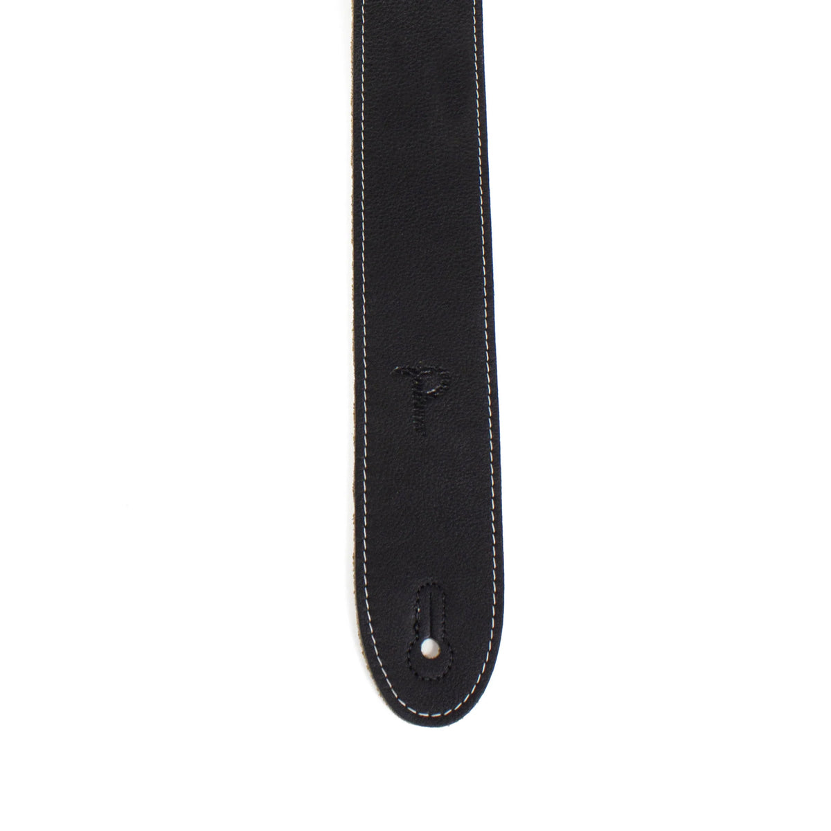 Perri's Deluxe Soft Italian Leather 2" Black Guitar Strap Straps