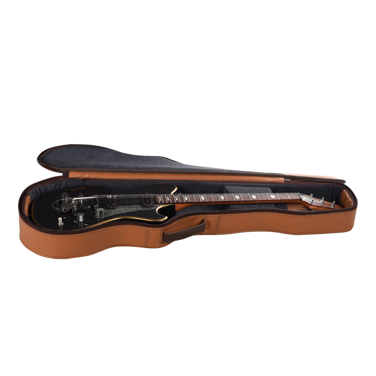 Powers Electric A-Type Custom Two Tone Light/Dark Graphite Metallic w/PF42 Pickups Electric Guitars