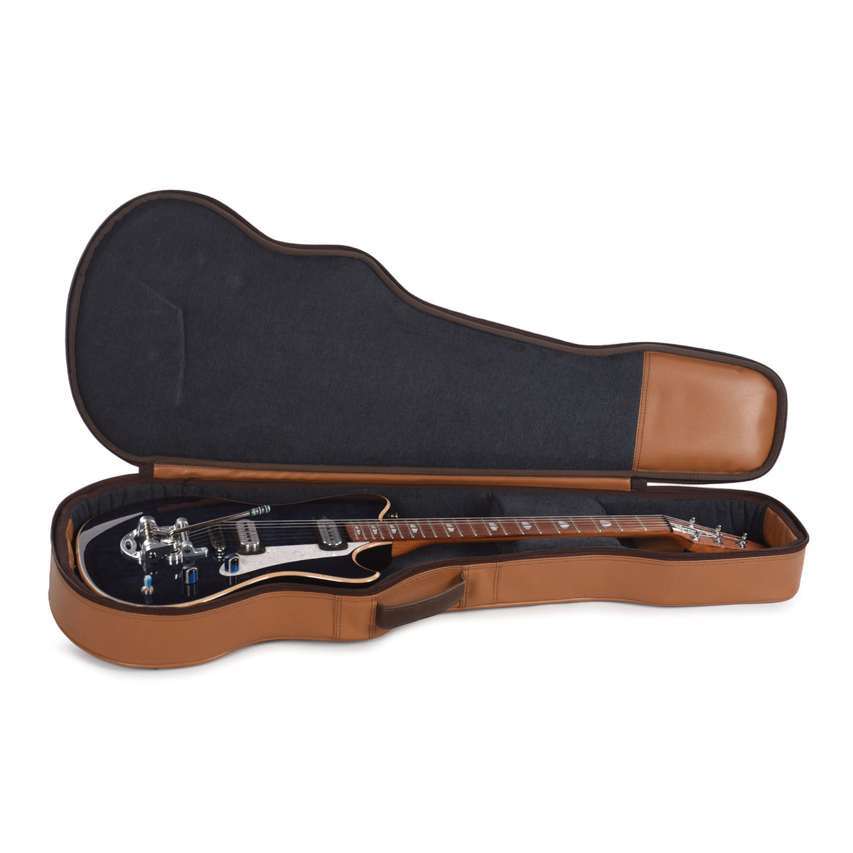 Powers Electric A-Type Select Birdseye Maple Twilight Blue w/FF42 Pickups Electric Guitars / Solid Body