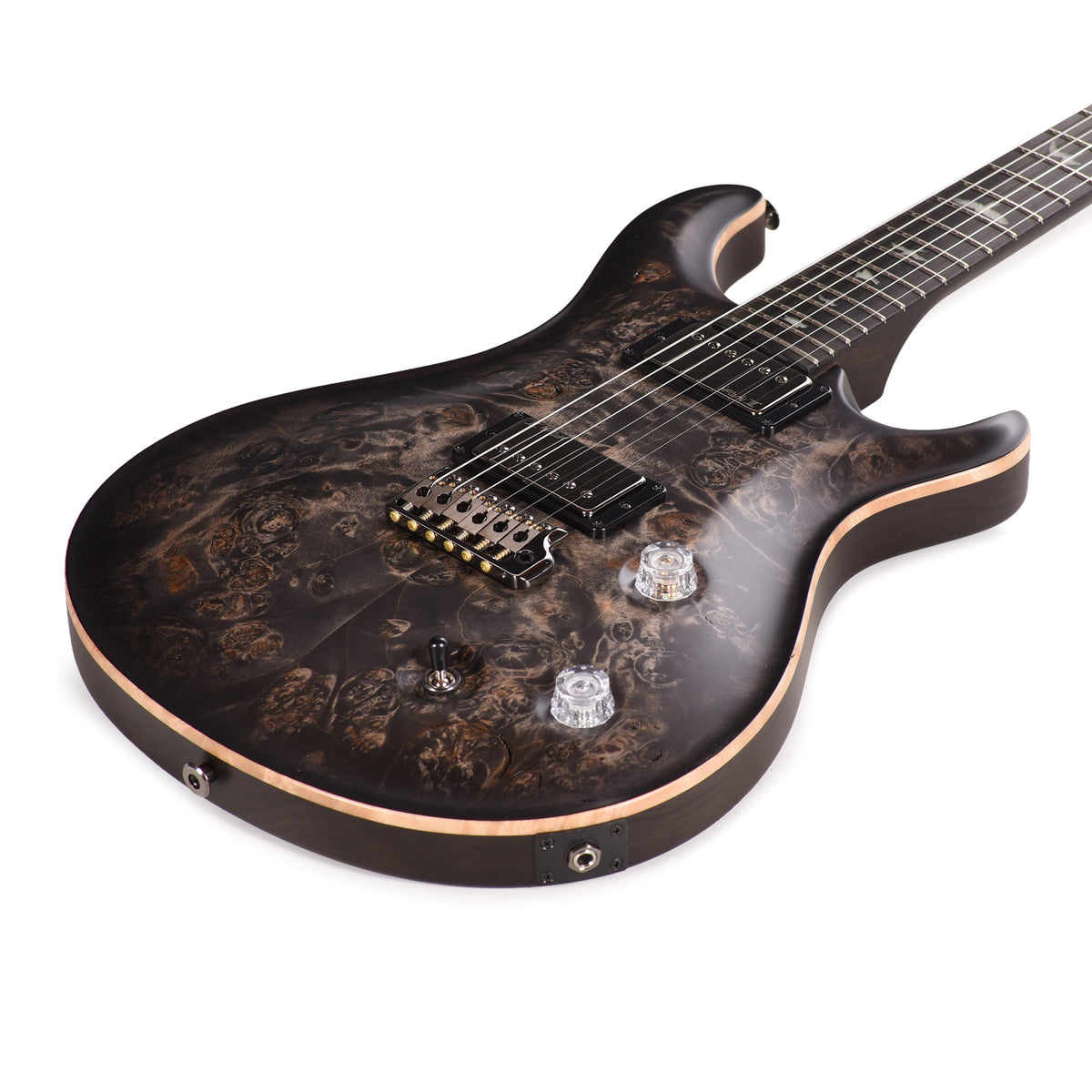 PRS Private Stock #12226 McCarty Tremolo Maple Burl/Black Limba Charcoal Satin Burst w/Macassar Ebony Neck Electric Guitars