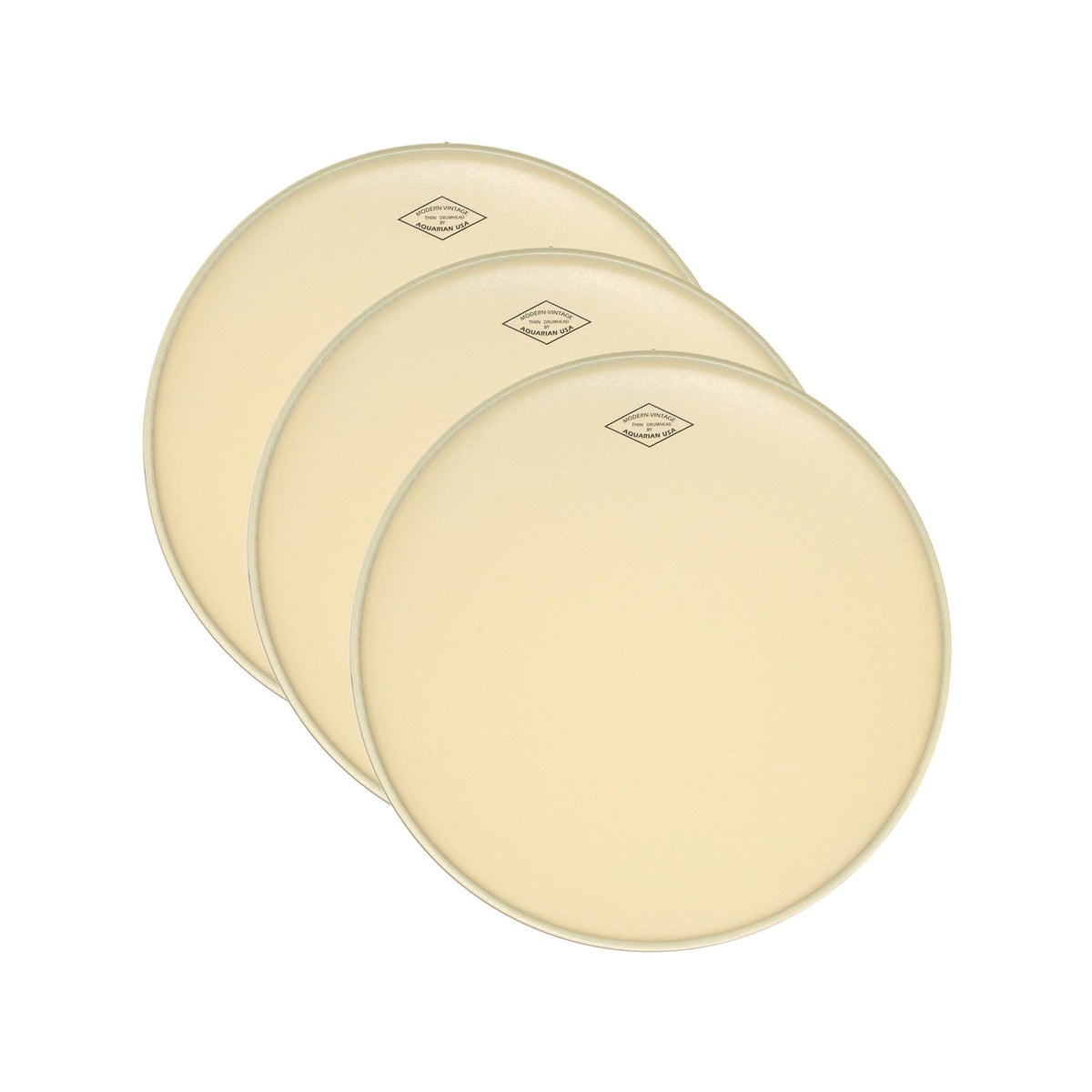 Aquarian 13" Modern Vintage Thin Drumhead (3 Pack Bundle) Drums and Percussion / Parts and Accessories / Heads