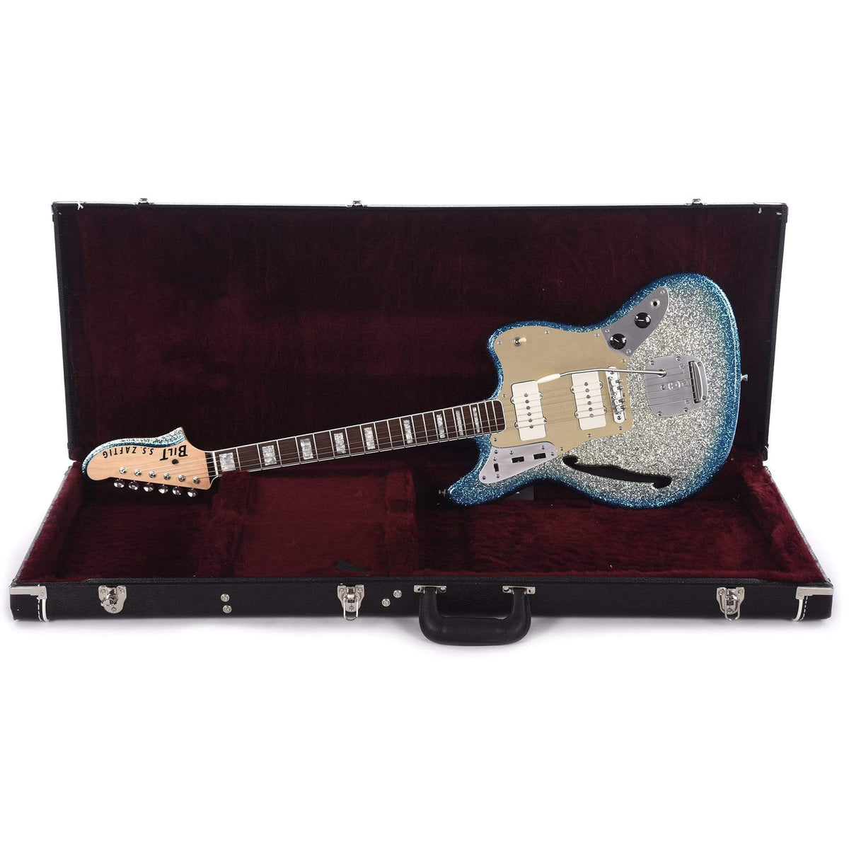 Bilt S.S. Zaftig Surfburst Flake w/Block Inlays, & Mastery Vibrato Electric Guitars / Semi-Hollow