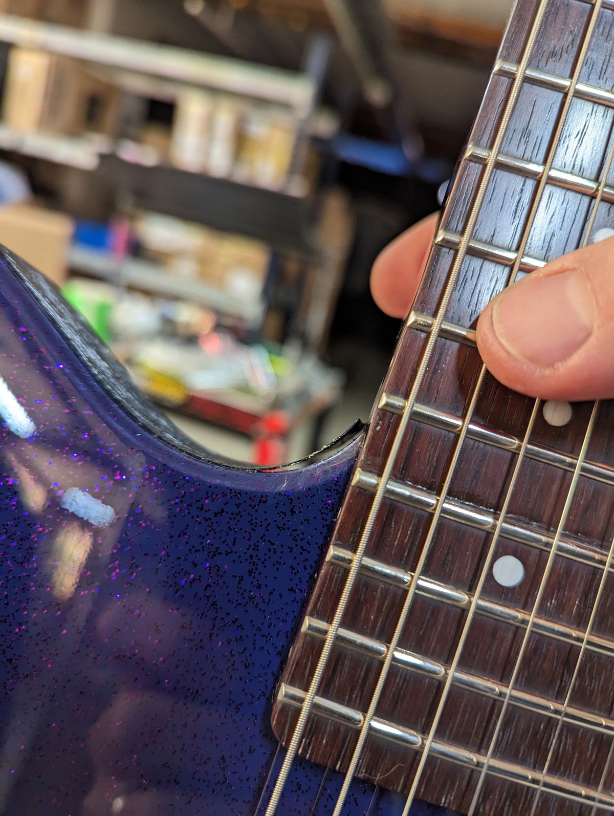 Danelectro Blackout '59 Purple Metalflake Electric Guitars / Solid Body