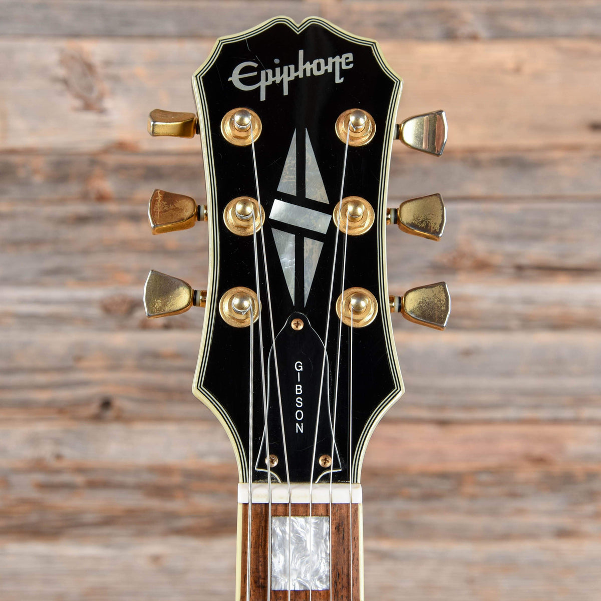 Epiphone Les Paul Custom Black 2002 Electric Guitars / Solid Body