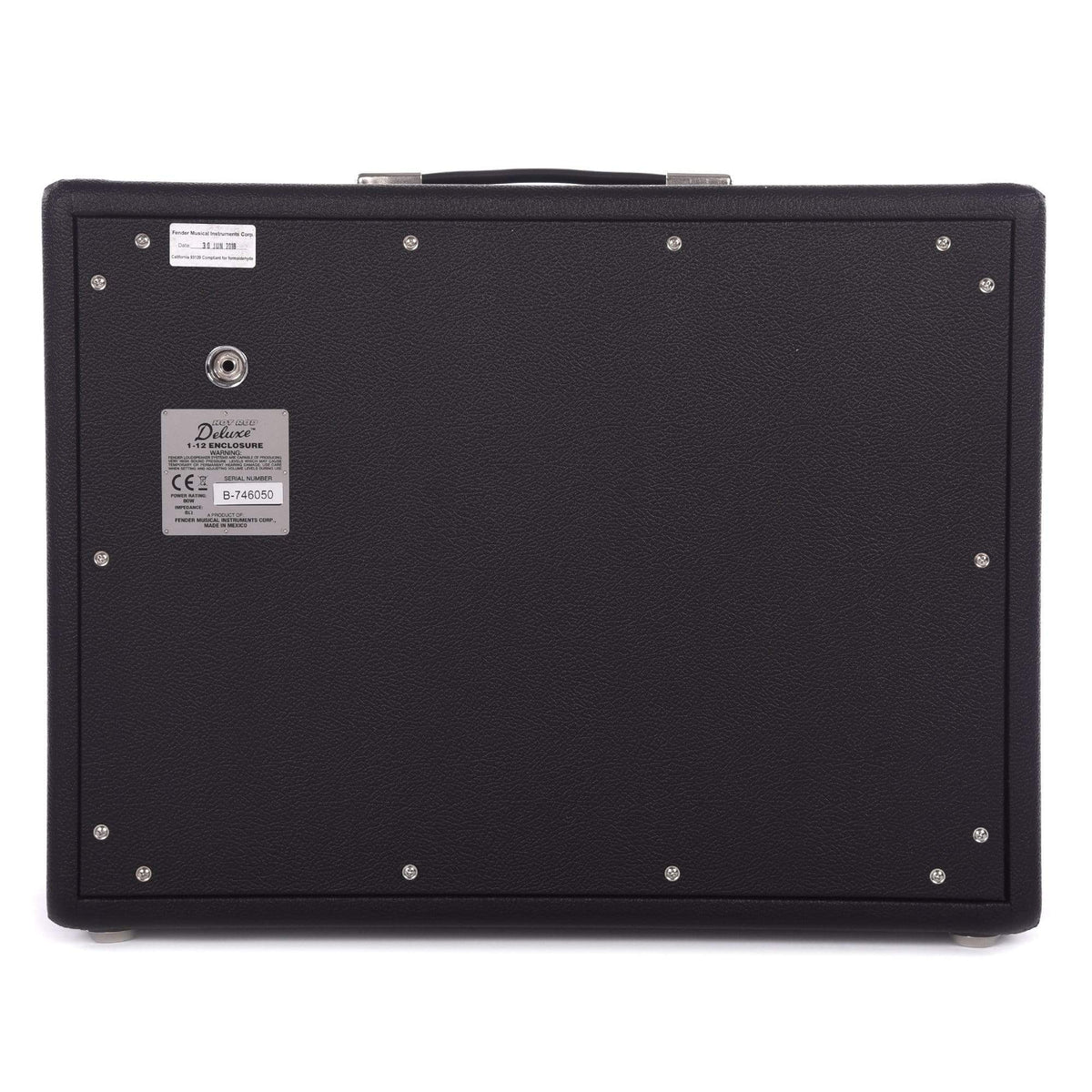 Fender Hot Rod Deluxe 112 Enclosure Black & Silver w/Celestion G12P-80 Cable Bundle Amps / Guitar Cabinets