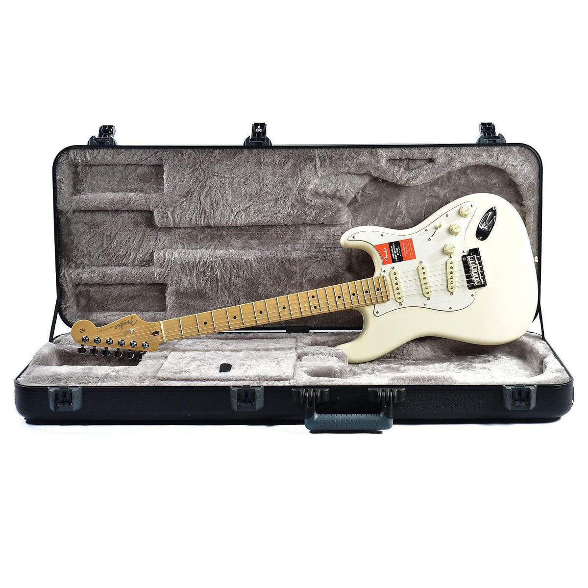 Fender American Pro Stratocaster MN Olympic White Electric Guitars / Solid Body