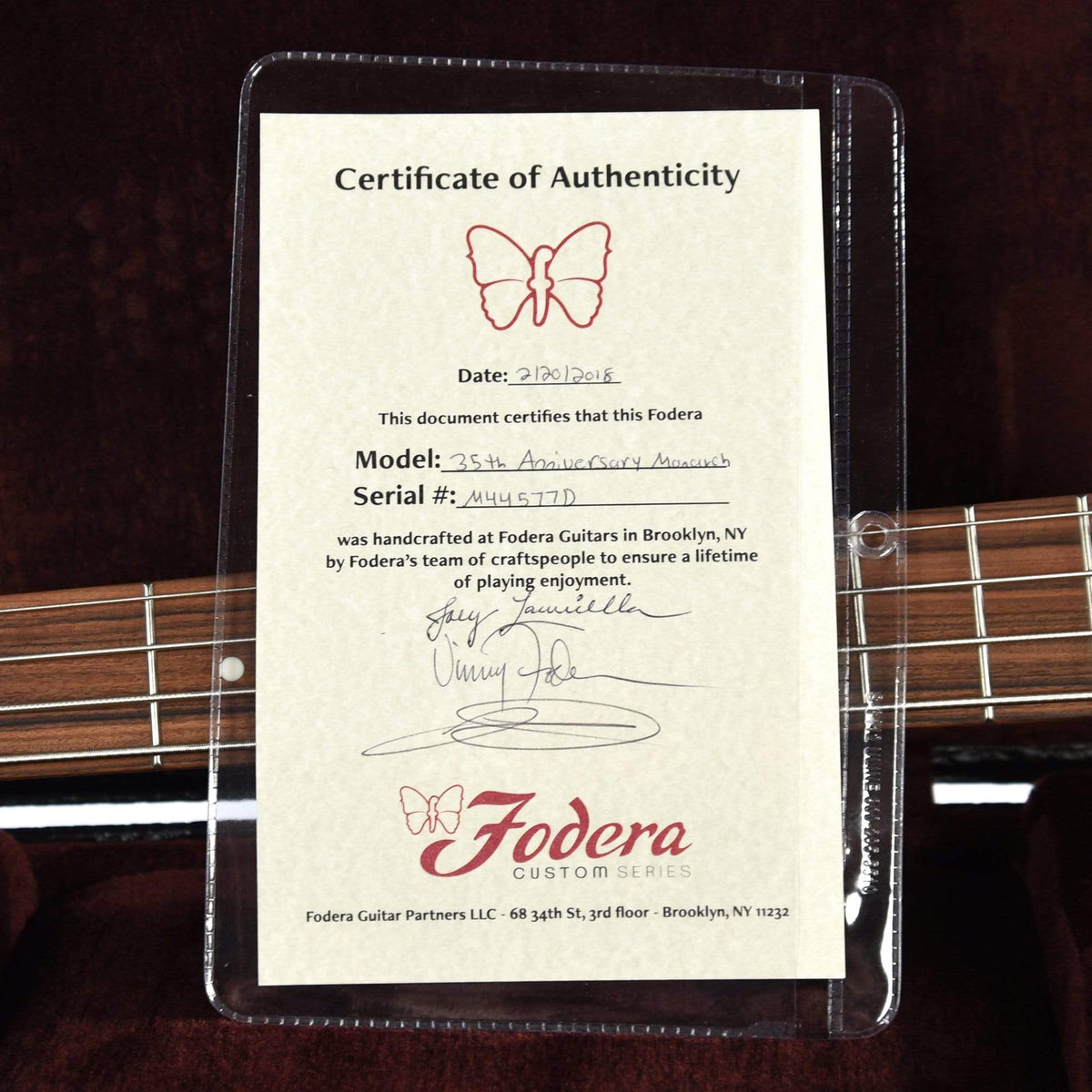 Fodera 35th Anniversary Monarch 4 Quilted Maple Top Mahogany Body Bass Guitars / 4-String