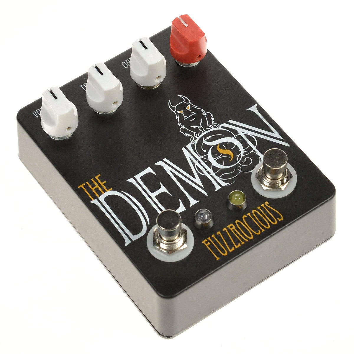 Fuzzrociousn Med/High Overdrive w/Latching Feedback Mod Black/Orange Effects and Pedals / Overdrive and Boost