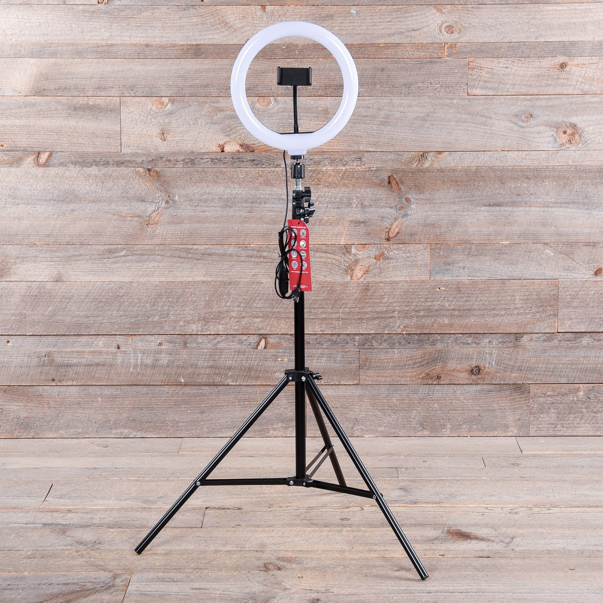 Gator Frameworks Height-Adjustable Stands w/Pivoting LED Ring Lights & Universal Phone Holders 2-Pack Accessories / Stands