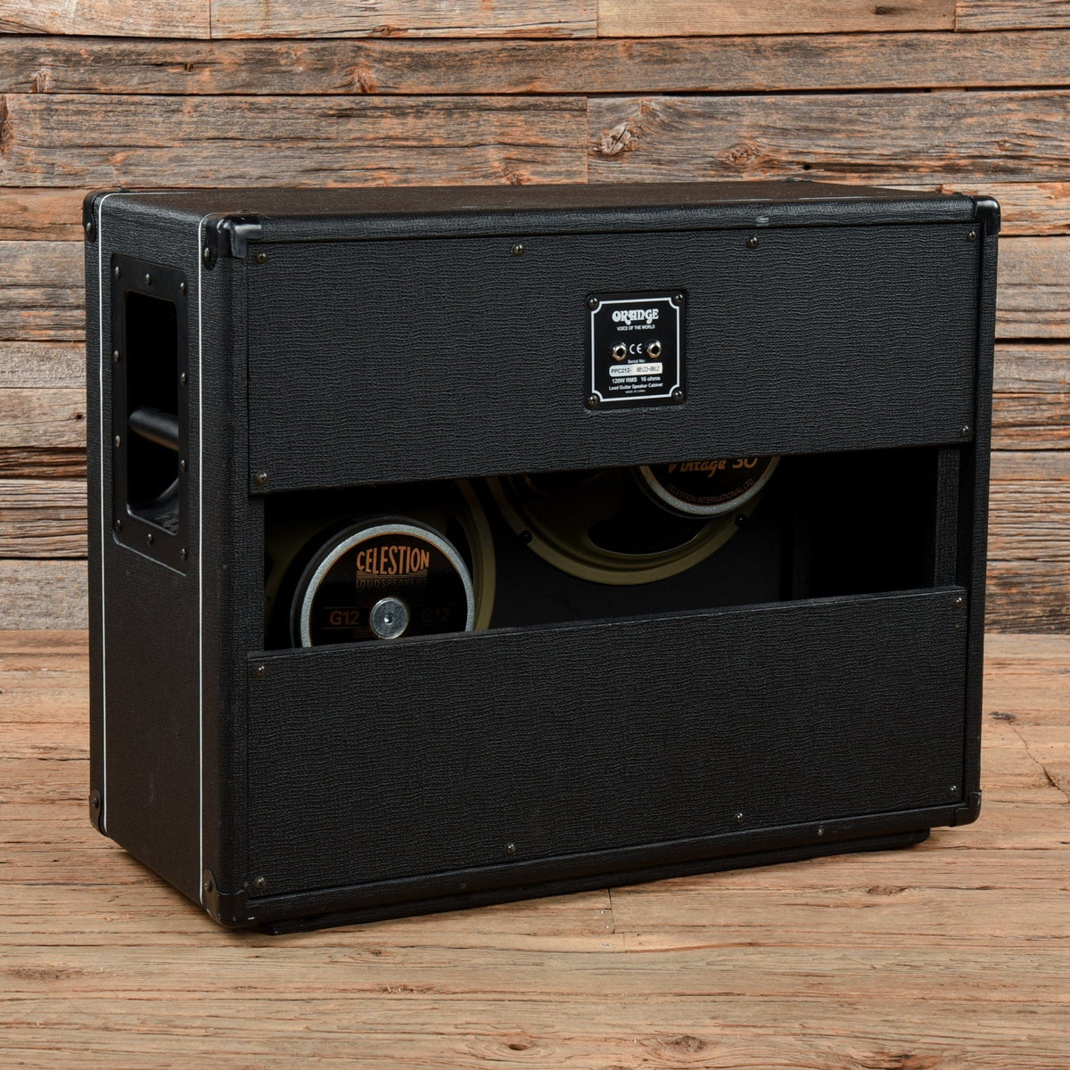 Orange PPC212OB 120-Watt 2x12" Open-Back Guitar Speaker Cabinet Black Amps / Guitar Cabinets