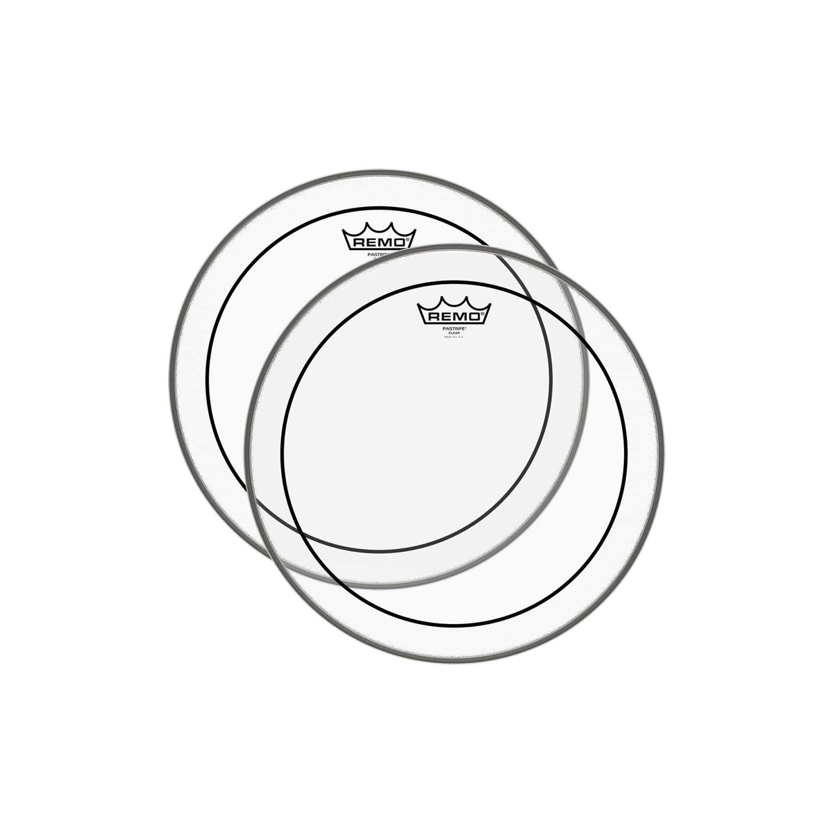 Remo 12" Pinstripe Clear Drumhead (2 Pack Bundle) Drums and Percussion / Parts and Accessories / Heads
