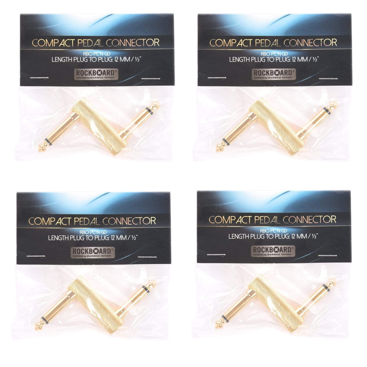Rockgear N-Connector, 63 mm, Gold 4 Pack Bundle Accessories / Cables