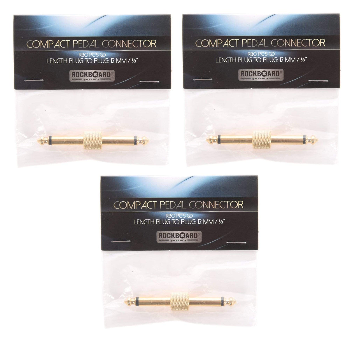 Rockgear S-Connector, 63 mm, Gold 3 Pack Bundle Accessories / Cables