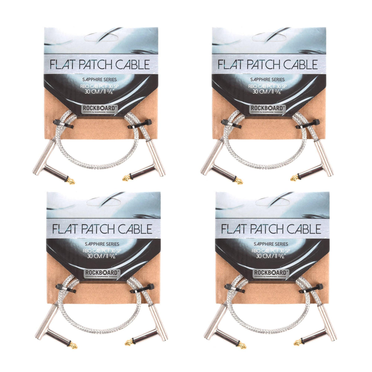 Rockgear Sapphire Series 30 cm / 11.81" 4 Pack Bundle Accessories / Cables
