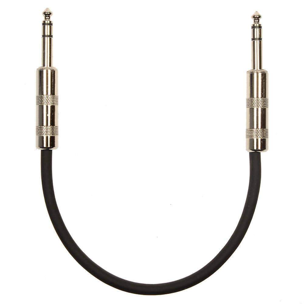 Whirlwind ST01 1/4" TRS Male-Male 1' Cable Accessories / Cables