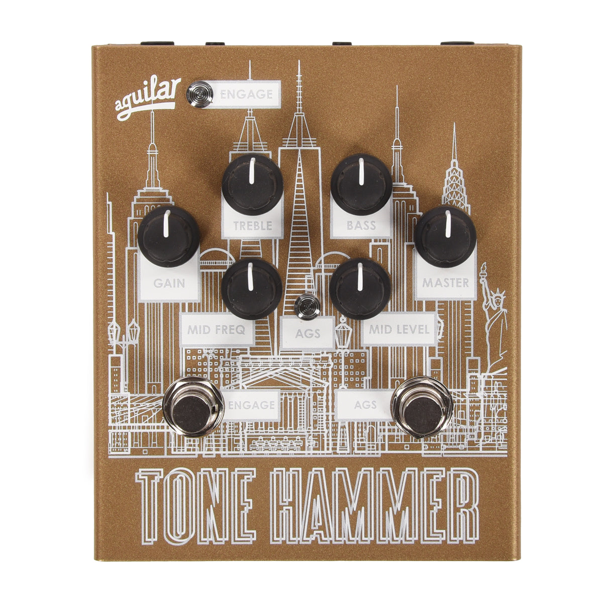 Aguilar Tone Hammer 3-Band Preamp/DI LTD Gold Skyline Pro Audio / DI Boxes