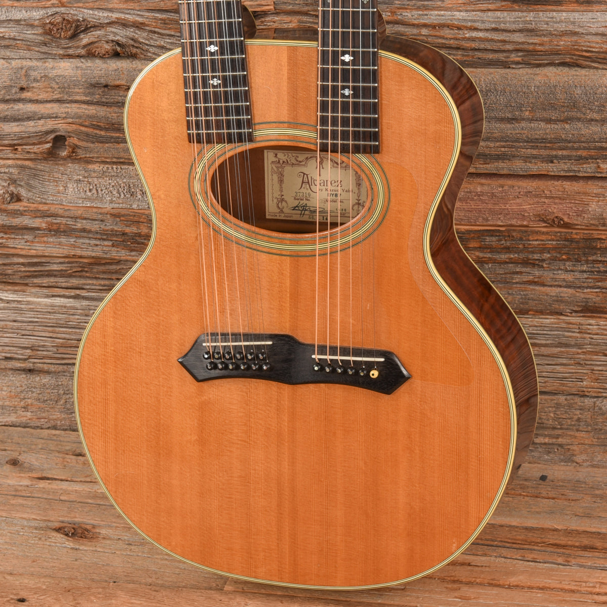 Alvarez Yairi Double Neck 6-12 Natural 1980 Acoustic Guitars / 12-String