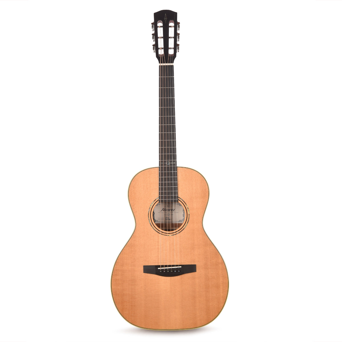 Alvarez LP60e Laureate Parlor AAA Solid North American Sitka/Solid African Mahogany Natural Acoustic Guitars