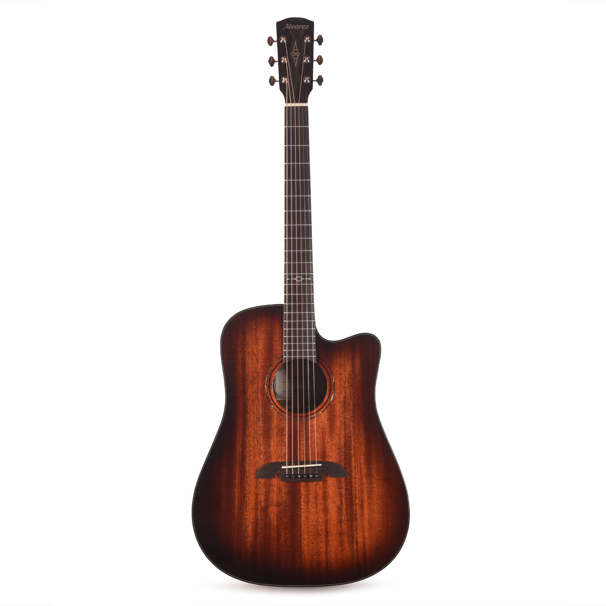 Alvarez MD66ce Masterworks Dreadnought Solid African Mahogany/Solid African Mahogany Shadowburst Acoustic Guitars