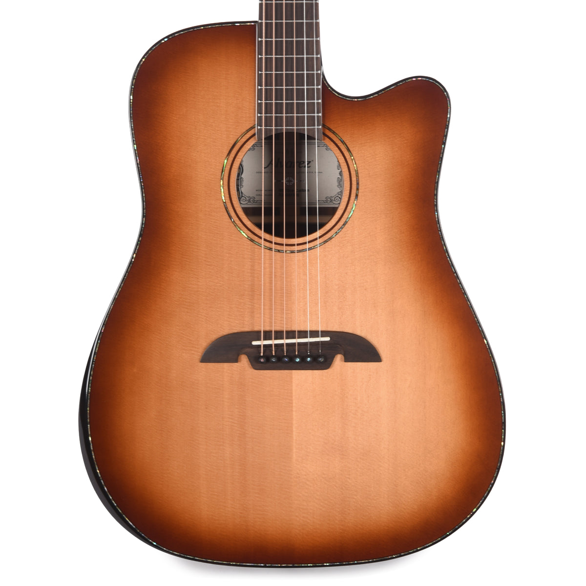 Alvarez MD70ce Custom Masterworks Dreadnought Solid AAA Sitka Spruce/Solid East Indian Rosewood Shadowburst Acoustic Guitars / Dreadnought