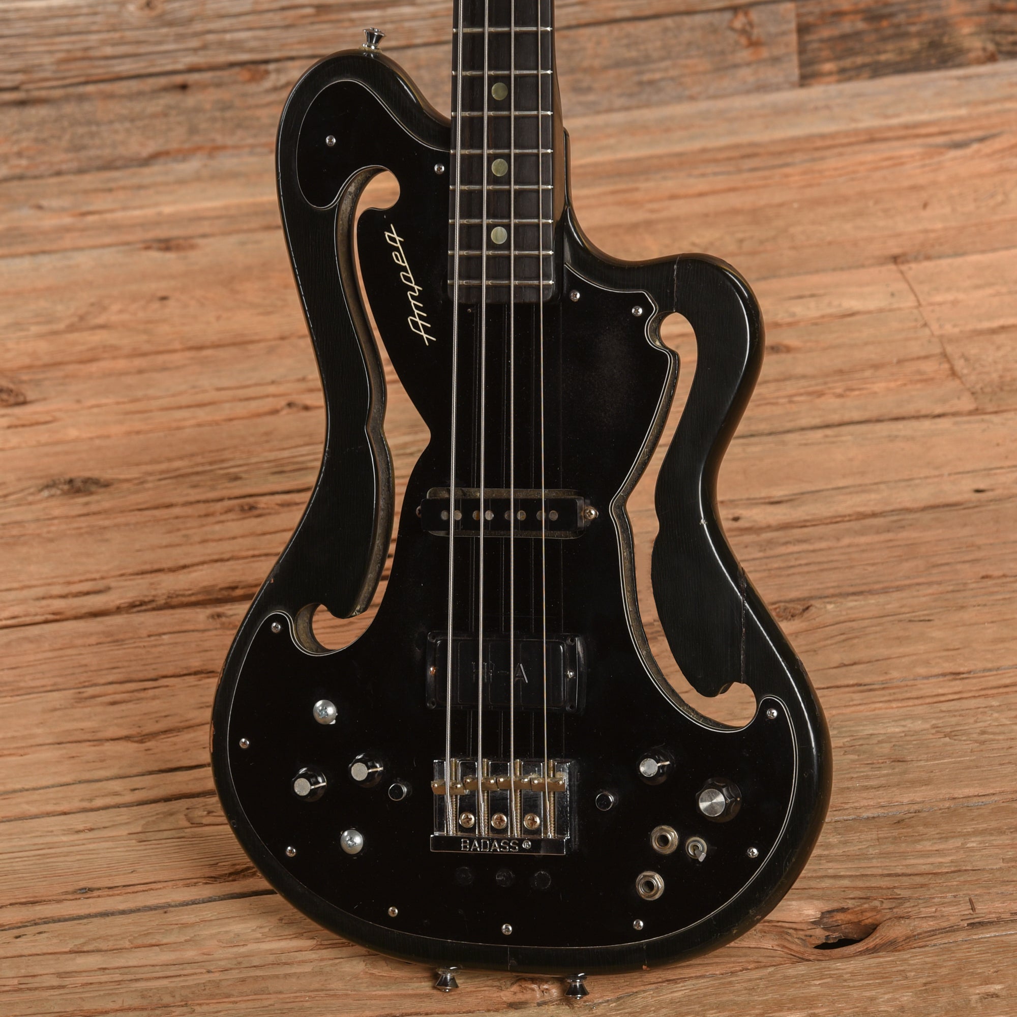 Ampeg AEB-1 w/Mods Black 1967 Bass Guitars / 5-String or More