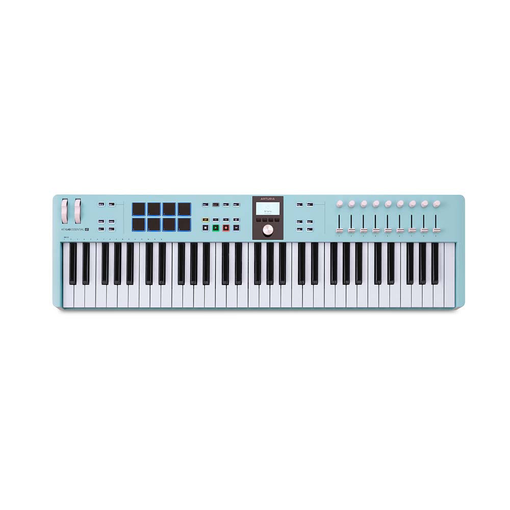 Arturia KeyLab Essential 61 MK3 MIDI Keyboard Controller Aquamarine Effects and Pedals / Controllers, Volume and Expression