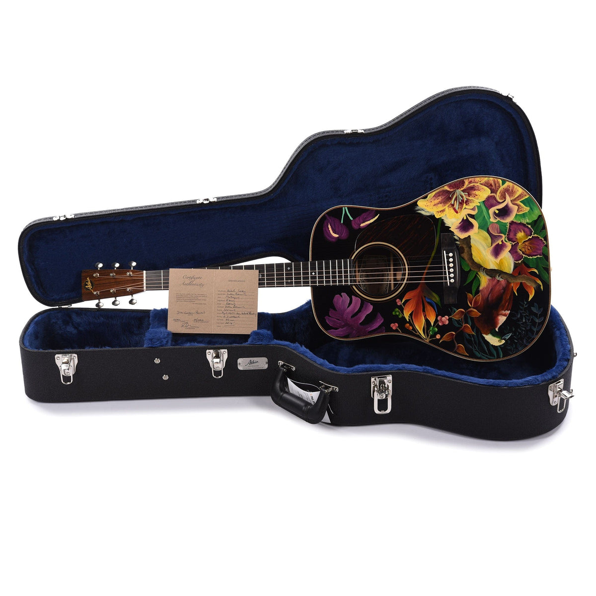 Atkin D37 Baked Sitka/Rosewood Aged Black Hand Painted by Ian Ward Acoustic Guitars / Dreadnought