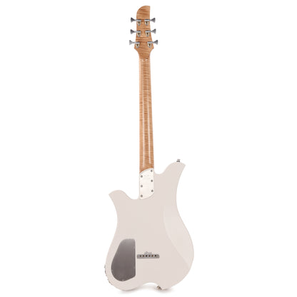 Bacci Leonardo Parato Slalom Dual Output Baritone Red Alder Clear White Bacci Electric Guitars / Solid Body