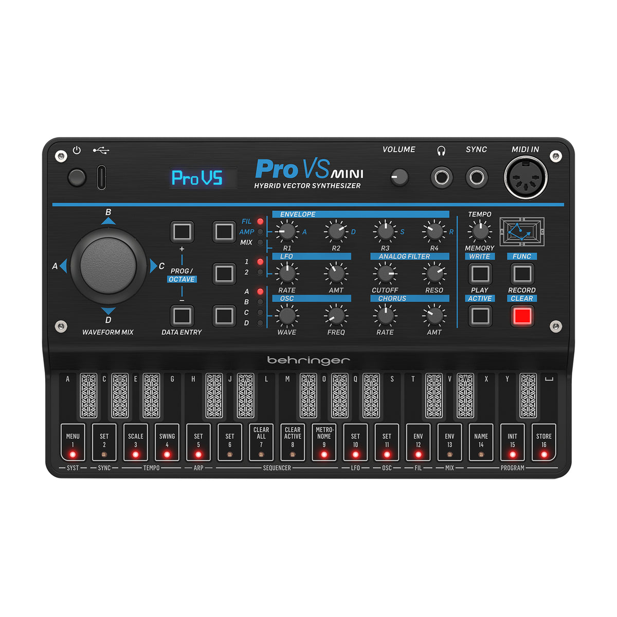 Behringer Pro VS Mini Hybrid Vector Synthesizer Keyboards and Synths / Synths / Digital Synths