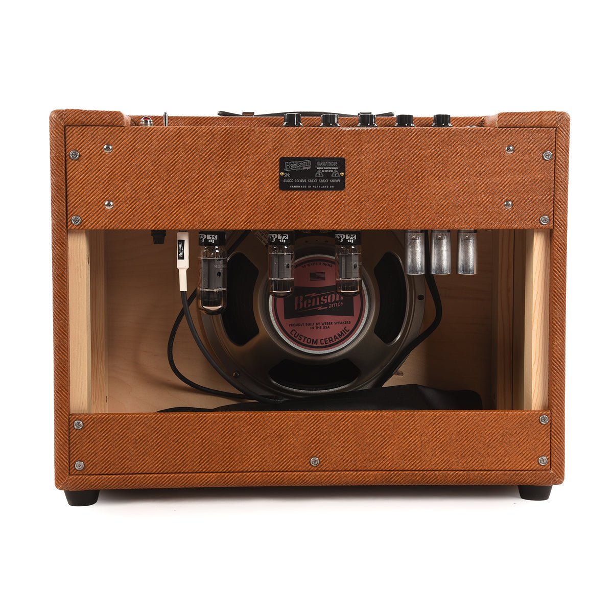 Benson Monarch Reverb Plus 15w 1x12 Combo Amp Aged Tweed w/ Oxblood Grill Amps / Guitar Amps / Guitar Combos