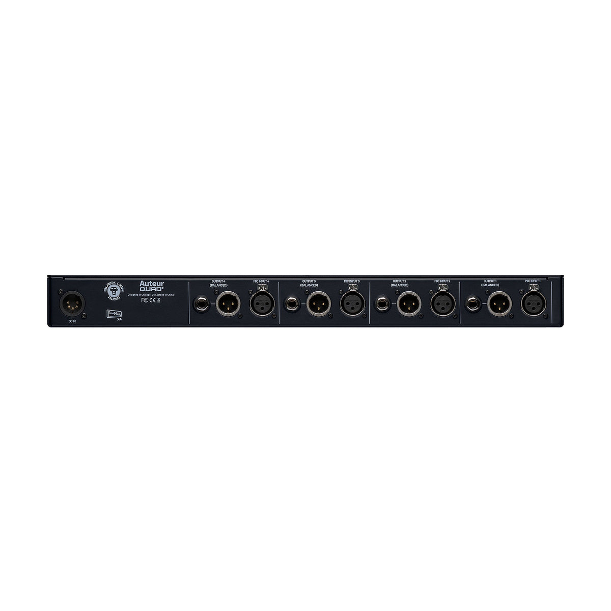 Black Lion Audio Auteur Quad2 4-Channel Rackmount Mic Preamp/DI Signal Processors