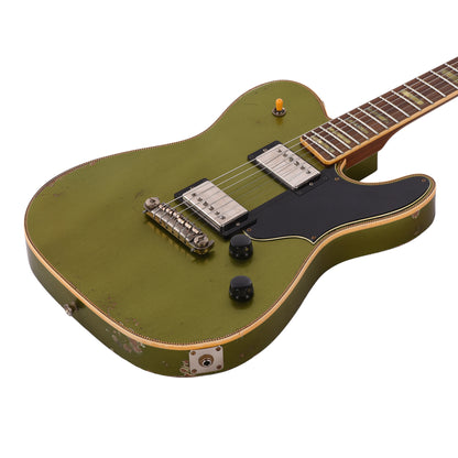 Castedosa Marianna Semi-Hollow Aged Cadillac Green Metallic/Natural Back & Sides w/TS Humbuckers