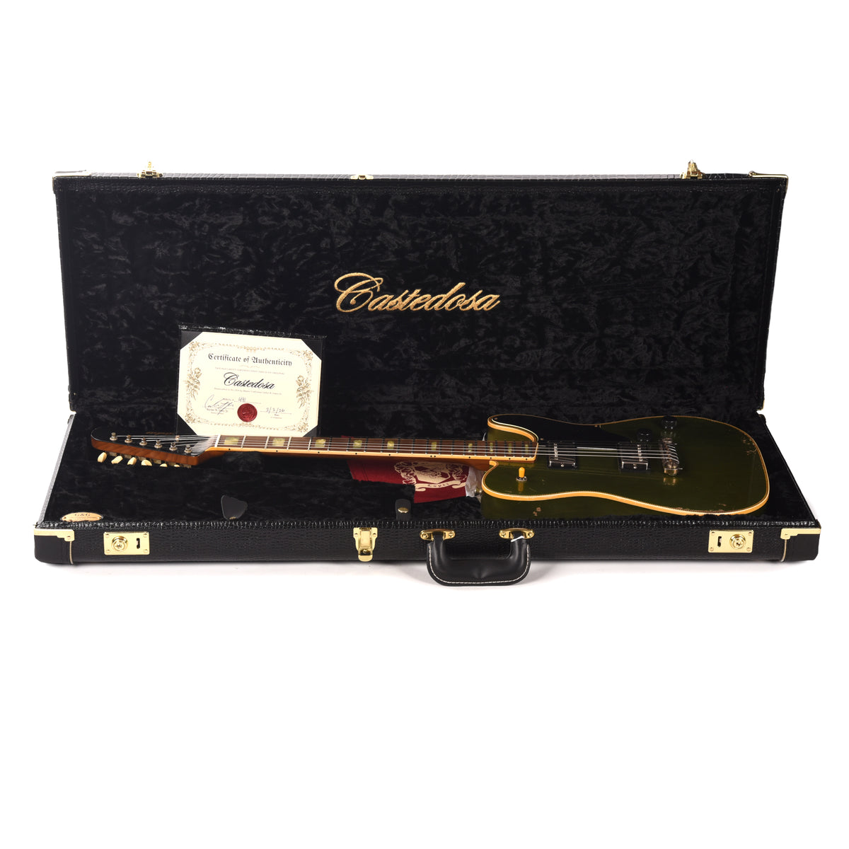 Castedosa Marianna Semi-Hollow Aged Cadillac Green Metallic/Natural Back & Sides w/TS Humbuckers