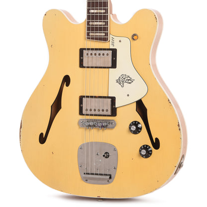Castedosa 3511 Lobo Aged Burnt Marshmallow w/TS Humbuckers & Matching Headstock Electric Guitars / Semi-Hollow