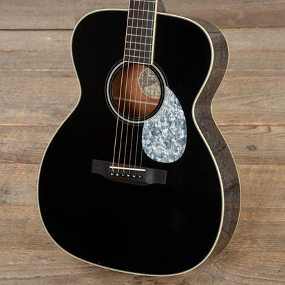 Collings OM1 Jet Black Top Doghair Back/Sides w/Pearloid Pickguard Acoustic Guitars / OM and Auditorium