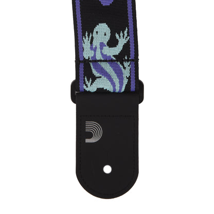 D'Addario Vintage Planet Waves Lizards Guitar Strap Green/Blue Accessories / Straps