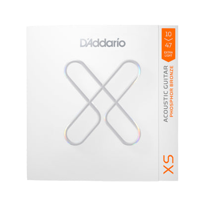D'Addario XS Coated Acoustic Phosphor Bronze Extra Light 10-47 Acoustic Guitars / 12-String
